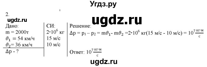 ГДЗ (Решебник к изданию 2022 года) по физике 9 класс (дидактические материалы) Марон А.Е. / контрольные работы / контрольная работа 4 / вариант 1 / 2