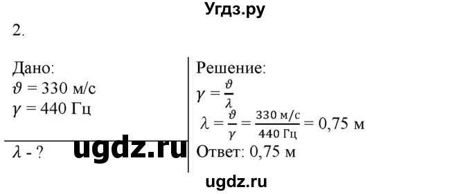 ГДЗ (Решебник к изданию 2022 года) по физике 9 класс (дидактические материалы) Марон А.Е. / контрольные работы / контрольная работа 5 / вариант 1 / 2