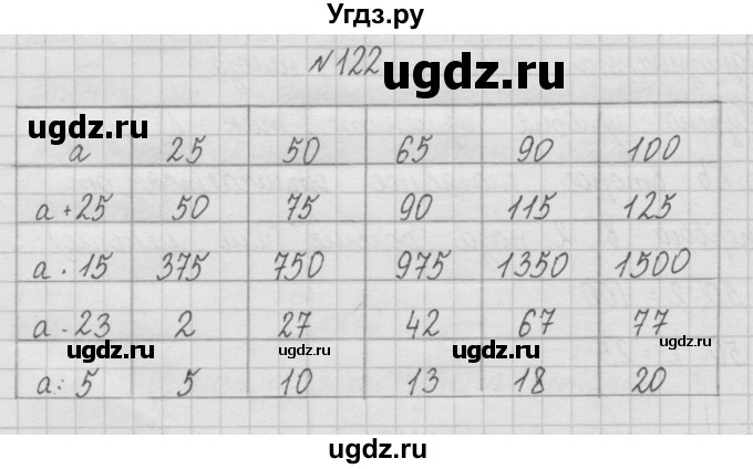 ГДЗ (Решебник ) по математике 4 класс А.Л. Чекин / часть 1 (номер) / 122