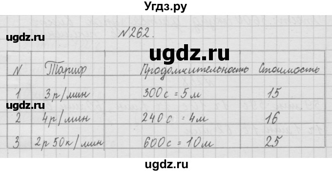 ГДЗ (Решебник ) по математике 4 класс А.Л. Чекин / часть 1 (номер) / 262