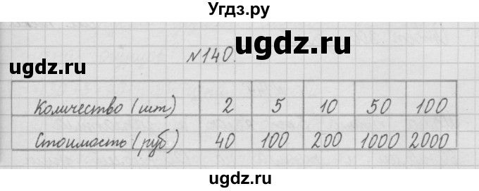 ГДЗ (Решебник ) по математике 4 класс А.Л. Чекин / часть 1 (номер) / 140