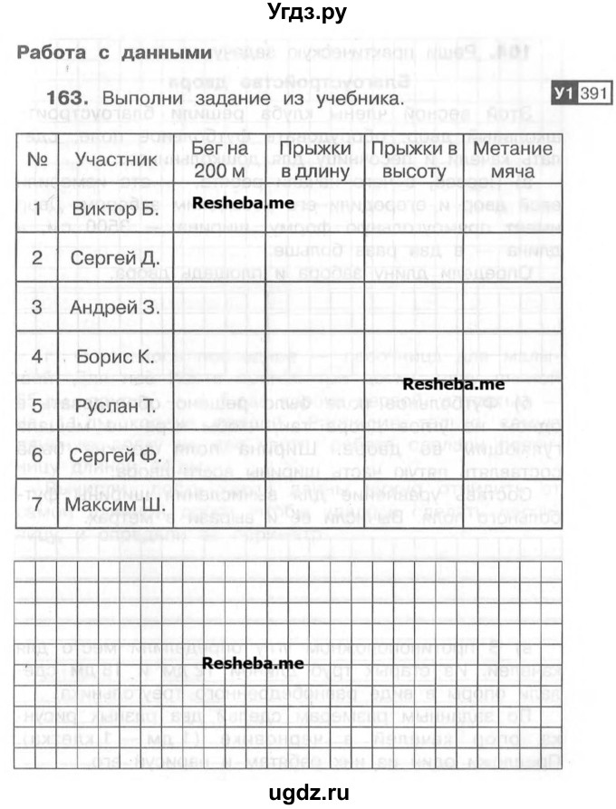 ГДЗ (Учебник) по математике 4 класс (рабочая тетрадь) Захарова О.А. / часть 1. задание / 163