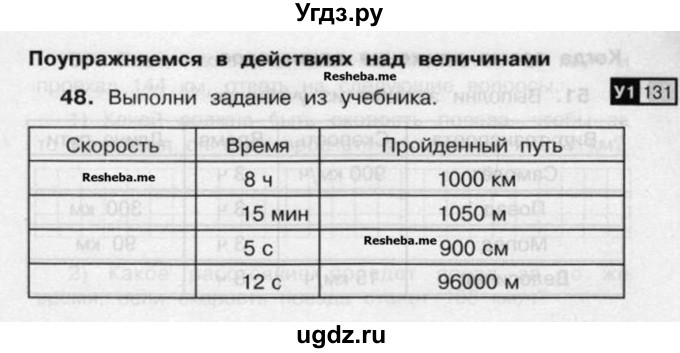 ГДЗ (Учебник) по математике 4 класс (рабочая тетрадь) Захарова О.А. / часть 2. задание / 48