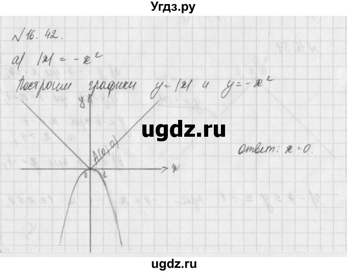 ГДЗ (Решебник) по алгебре 8 класс (задачник) А.Г. Мордкович / § 16 номер / 42