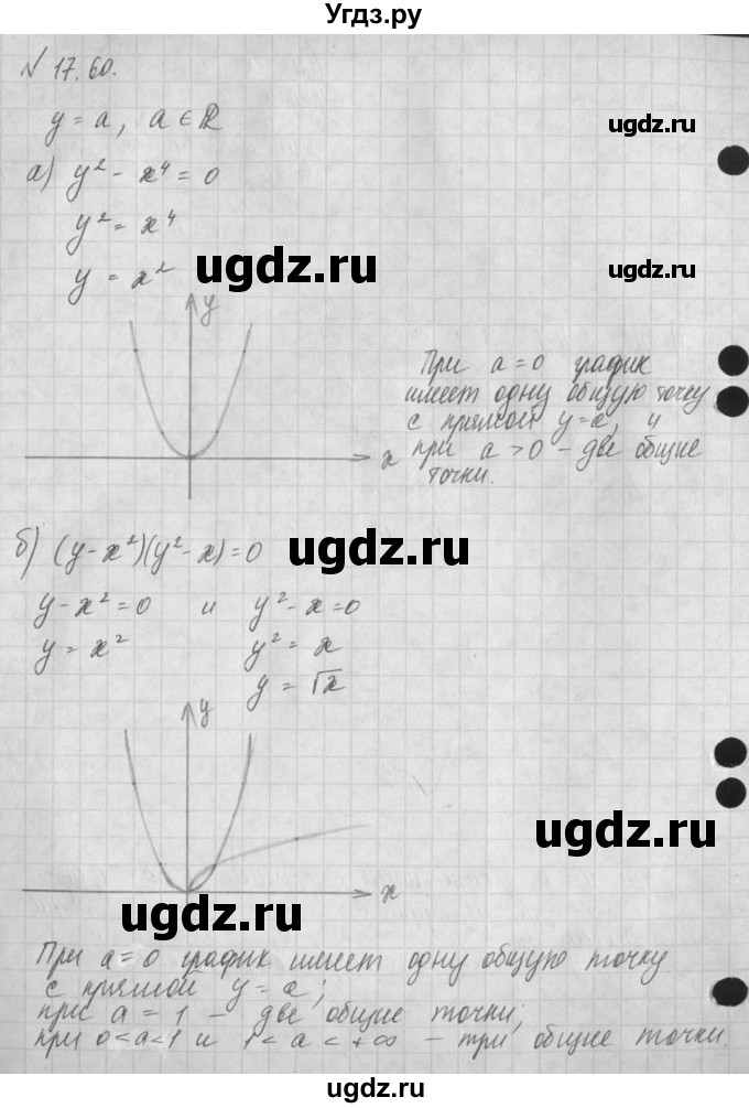 ГДЗ (Решебник) по алгебре 8 класс (задачник) А.Г. Мордкович / § 17 номер / 60