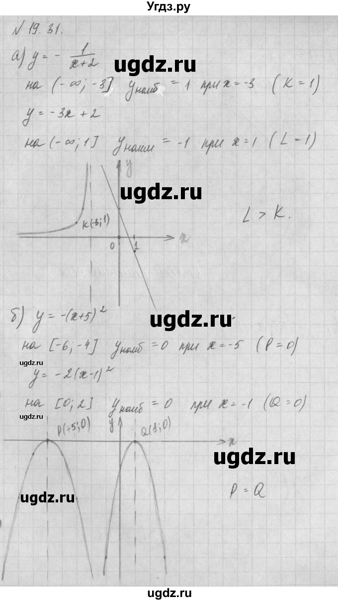 ГДЗ (Решебник) по алгебре 8 класс (задачник) А.Г. Мордкович / § 19 номер / 31