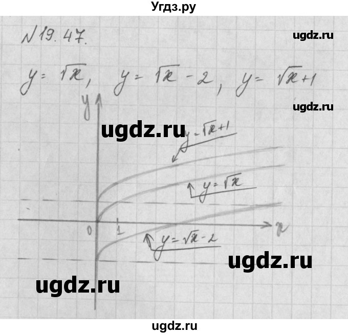 ГДЗ (Решебник) по алгебре 8 класс (задачник) А.Г. Мордкович / § 19 номер / 47