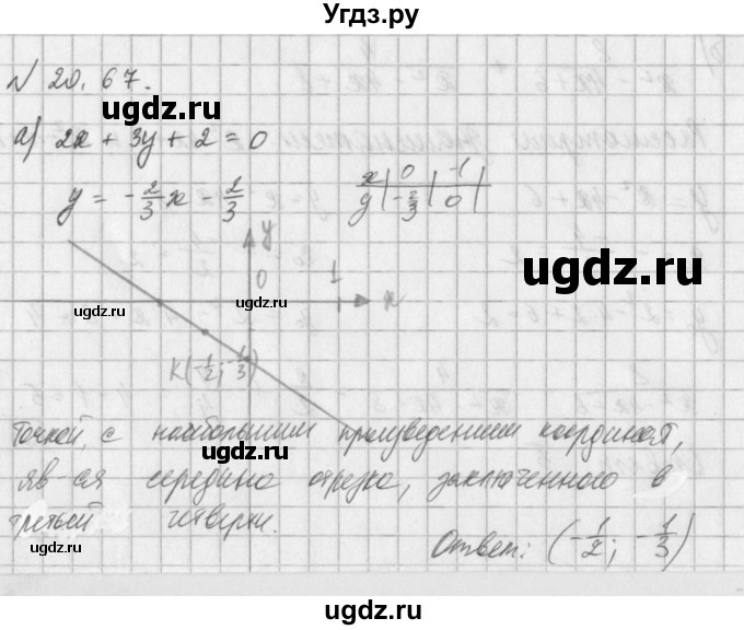 ГДЗ (Решебник) по алгебре 8 класс (задачник) А.Г. Мордкович / § 20 номер / 67