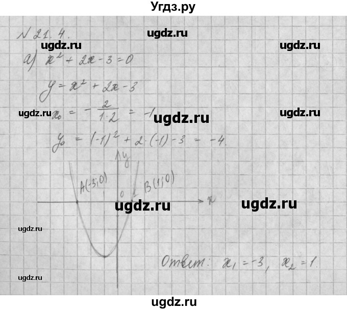 ГДЗ (Решебник) по алгебре 8 класс (задачник) А.Г. Мордкович / § 21 номер / 4