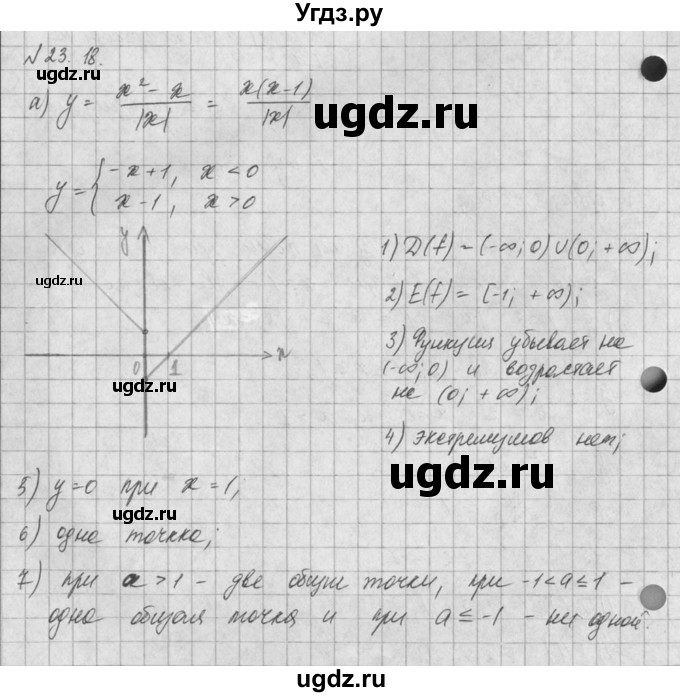 ГДЗ (Решебник) по алгебре 8 класс (задачник) А.Г. Мордкович / § 23 номер / 18