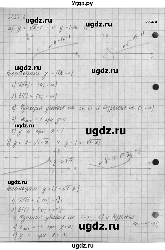 ГДЗ (Решебник) по алгебре 8 класс (задачник) А.Г. Мордкович / § 23 номер / 5