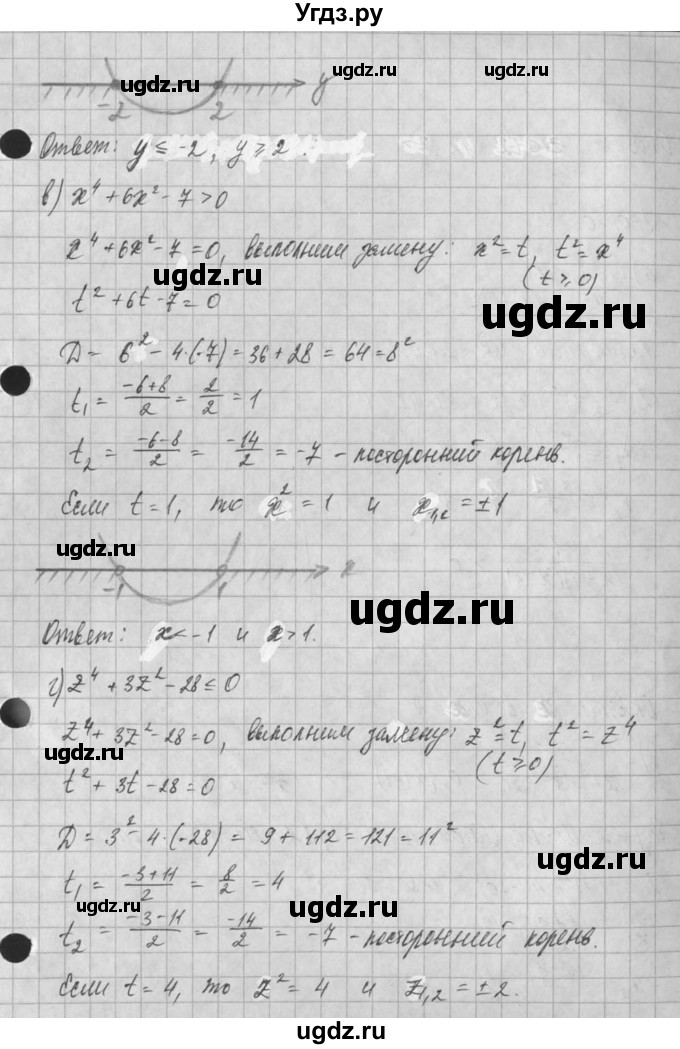 ГДЗ (Решебник) по алгебре 8 класс (задачник) А.Г. Мордкович / § 30 номер / 29(продолжение 2)