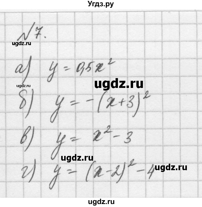 ГДЗ (Решебник) по алгебре 8 класс (задачник) А.Г. Мордкович / итоговое повторение номер / 7