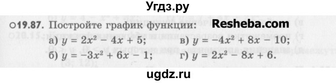 ГДЗ (Учебник) по алгебре 8 класс (задачник) А.Г. Мордкович / § 19 номер / 87