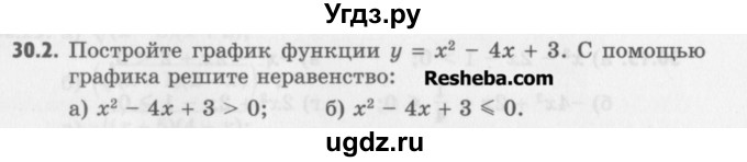 ГДЗ (Учебник) по алгебре 8 класс (задачник) А.Г. Мордкович / § 30 номер / 2