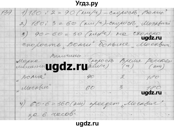 ГДЗ (Решебник) по математике 4 класс Истомина Н.Б. / часть 2 / 139