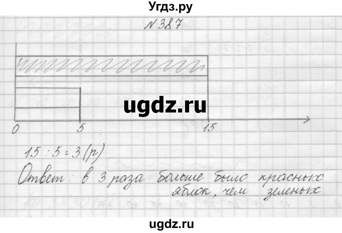 ГДЗ (Решебник) по математике 3 класс Чекин А.Л. / часть 1 / 387