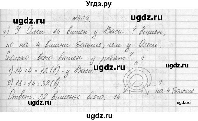 ГДЗ (Решебник) по математике 3 класс Чекин А.Л. / часть 1 / 469