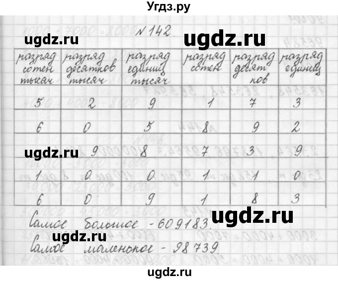 ГДЗ (Решебник) по математике 3 класс Чекин А.Л. / часть 1 / 142