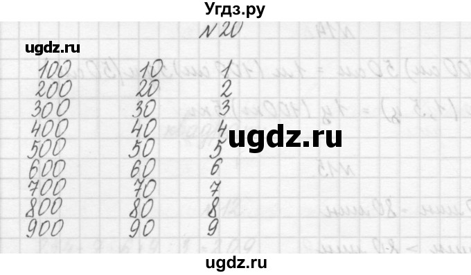 ГДЗ (Решебник) по математике 3 класс Чекин А.Л. / часть 1 / 20
