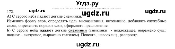 ГДЗ (Решебник) по русскому языку 3 класс Нечаева Н.В. / упражнение номер / 172