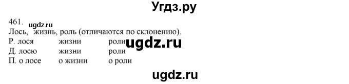 ГДЗ (Решебник) по русскому языку 3 класс Нечаева Н.В. / упражнение номер / 461