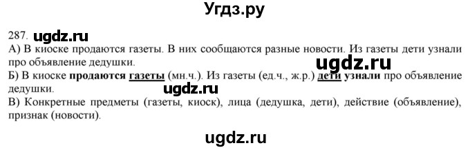 ГДЗ (Решебник) по русскому языку 3 класс Нечаева Н.В. / часть 2 / упражнение / 287