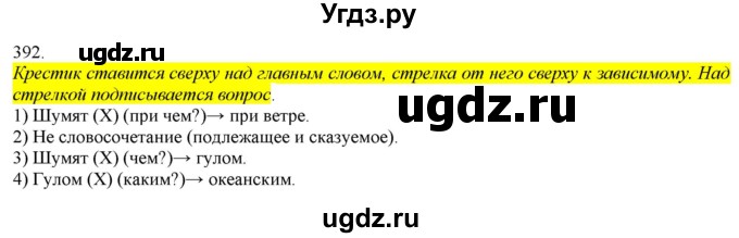 ГДЗ (Решебник) по русскому языку 3 класс Нечаева Н.В. / часть 2 / упражнение / 392