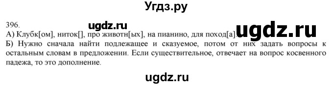 ГДЗ (Решебник) по русскому языку 3 класс Нечаева Н.В. / часть 2 / упражнение / 396