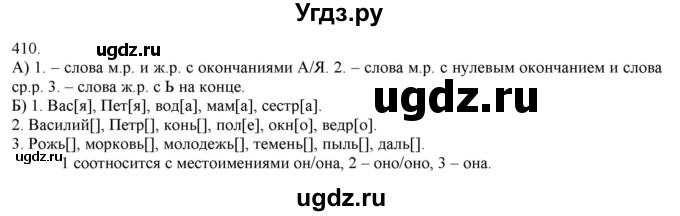ГДЗ (Решебник) по русскому языку 3 класс Нечаева Н.В. / часть 2 / упражнение / 410