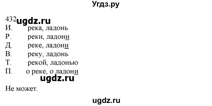 ГДЗ (Решебник) по русскому языку 3 класс Нечаева Н.В. / часть 2 / упражнение / 432