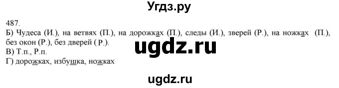 ГДЗ (Решебник) по русскому языку 3 класс Нечаева Н.В. / часть 2 / упражнение / 487