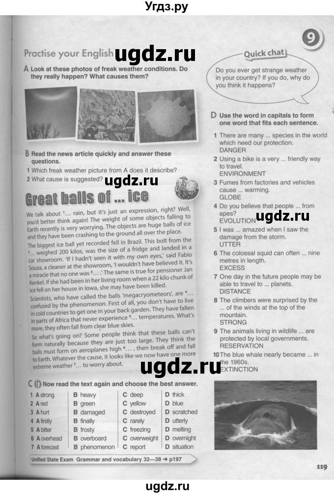 ГДЗ (Условия) по английскому языку 11 класс Ю.А. Комарова / страницы номер / 119