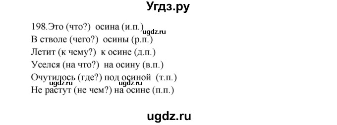 ГДЗ (Решебник к учебнику 2012) по русскому языку 5 класс Быстрова Е.А. / часть 2 / упражнение / 198