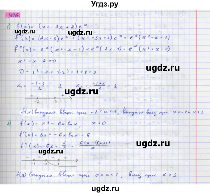 ГДЗ (Решебник) по алгебре 11 класс Колягин Ю.М. / упражнение-№ / 306