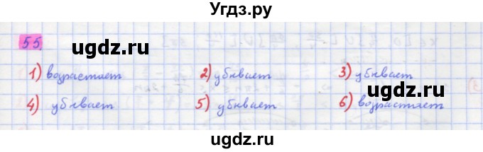 ГДЗ (Решебник) по алгебре 11 класс Колягин Ю.М. / упражнение-№ / 55