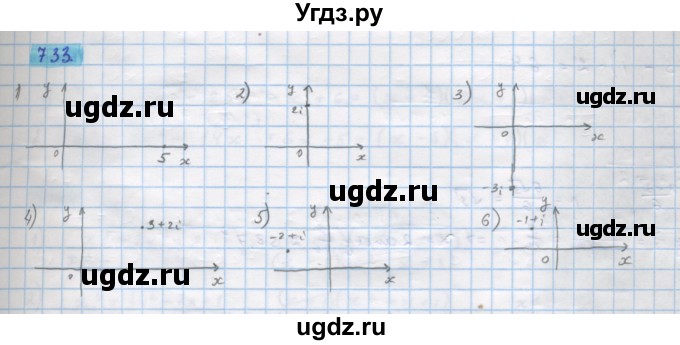 ГДЗ (Решебник) по алгебре 11 класс Колягин Ю.М. / упражнение-№ / 733