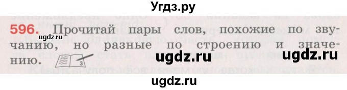 ГДЗ (Учебник) по русскому языку 4 класс М.С. Соловейчик / упражнение / 596