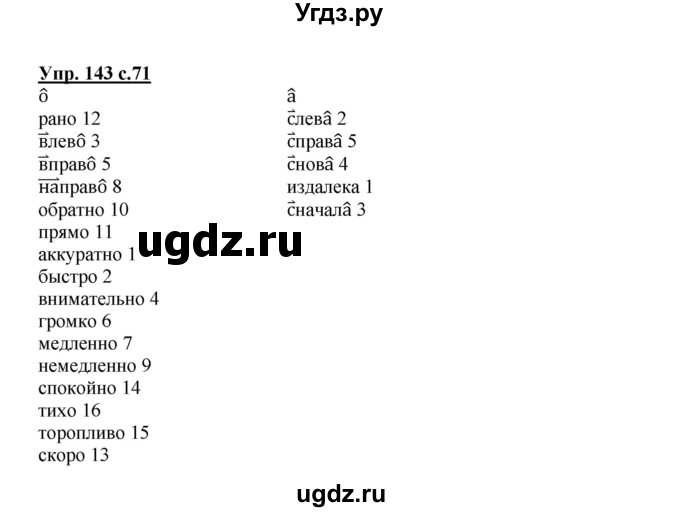 ГДЗ (Решебник) по русскому языку 4 класс М.С. Соловейчик / упражнение / 143