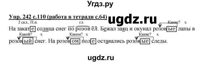 ГДЗ (Решебник) по русскому языку 4 класс М.С. Соловейчик / упражнение / 242