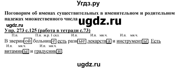 ГДЗ (Решебник) по русскому языку 4 класс М.С. Соловейчик / упражнение / 273