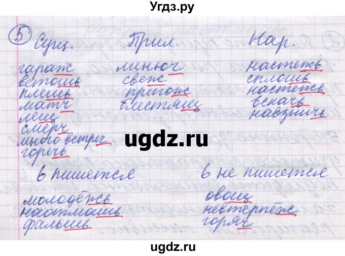 ГДЗ (Решебник) по русскому языку 5 класс (рабочая тетрадь) Рыбченкова Л.М. / § 54 / 5