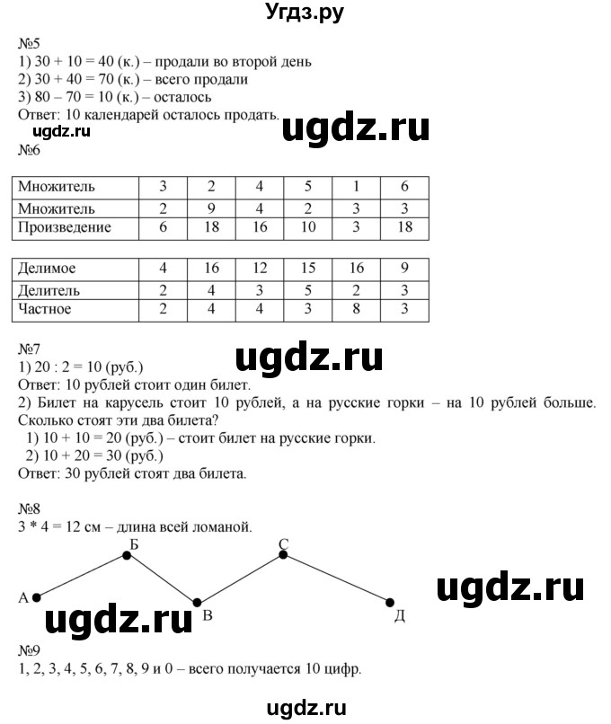 ГДЗ (Решебник к учебнику 2019) по математике 2 класс Дорофеев Г. В. / часть 1. страница / 129(продолжение 2)