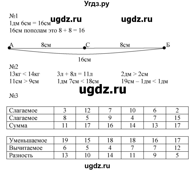 ГДЗ (Решебник к учебнику 2019) по математике 2 класс Дорофеев Г. В. / часть 1. страница / 7(продолжение 2)