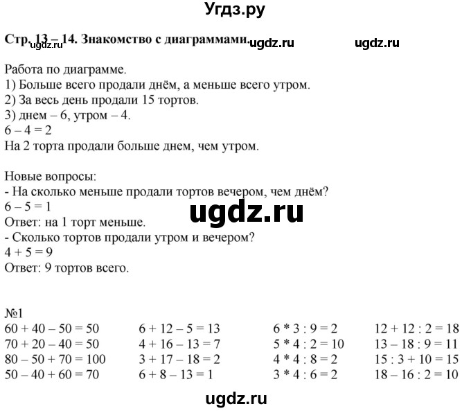 ГДЗ (Решебник к учебнику 2016) по математике 2 класс Дорофеев Г. В. / часть 2. страница / 13