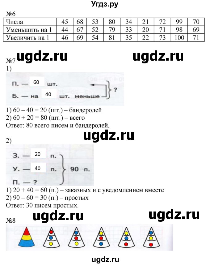 ГДЗ (Решебник к тетради 2020) по математике 2 класс (рабочая тетрадь) Дорофеев Г. В. / часть 2 (страница) / 16-17(продолжение 3)
