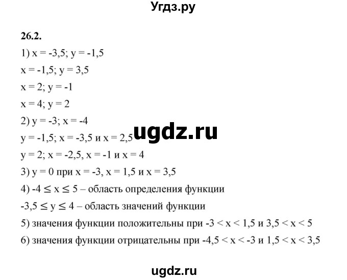 ГДЗ (Решебник к учебнику 2022) по алгебре 7 класс Мерзляк А.Г. / § 26 / 26.2