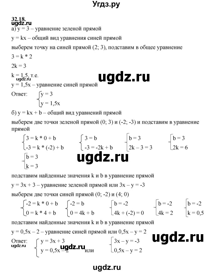ГДЗ (Решебник к учебнику 2022) по алгебре 7 класс Мерзляк А.Г. / § 32 / 32.18