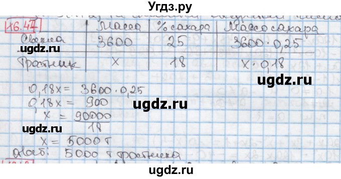 ГДЗ (Решебник к учебнику 2016) по алгебре 7 класс Мерзляк А.Г. / § 16 / 16.47