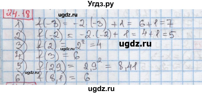 ГДЗ (Решебник к учебнику 2016) по алгебре 7 класс Мерзляк А.Г. / § 24 / 24.18